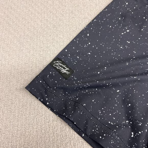 Sunday Swagger Polo Shirt Mens XXL Geometric Space Performance Golf Stretch - Picture 5 of 8